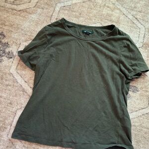 Wild fable cropped green tee